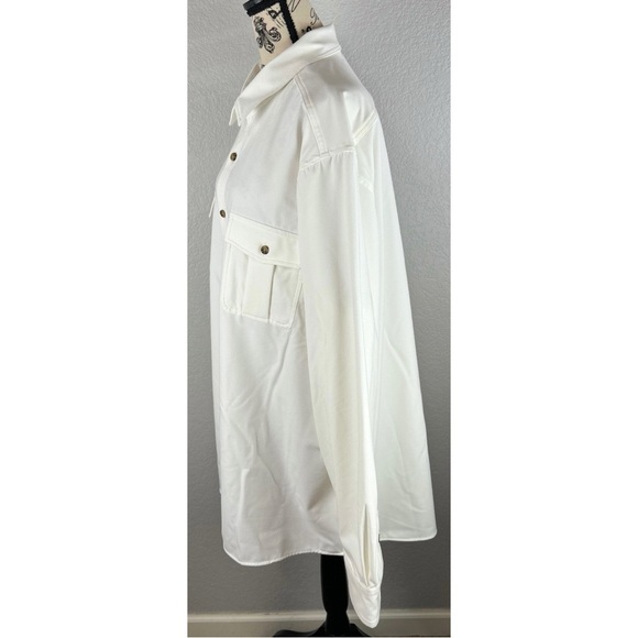 Rowm The Lodge Collection Long Sleeve Brushed Solid Button Down Shirt, 2XT - Picture 3 of 11